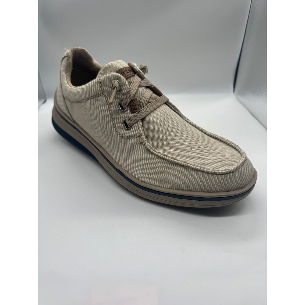 Mark Nason Mens Casual‎ Shoes 8 Sand Canvas Slip On Moc Toe Bangor Comfort